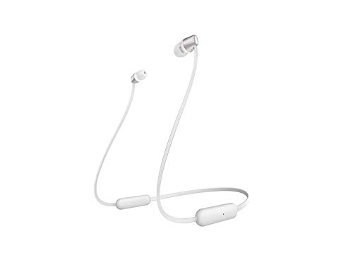 Sony WI-C310 Auriculares inalámbricos Bluetooth intrauditivos con micrófono/remoto, astillas/blanco (renovado)