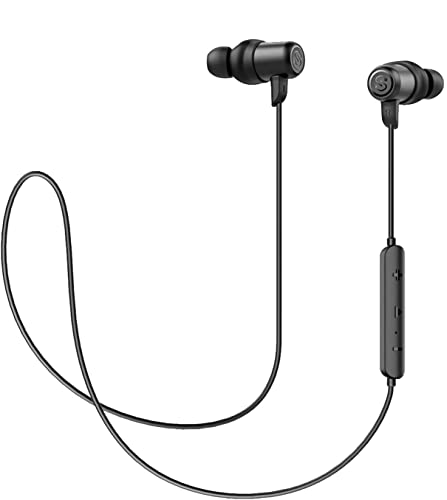 SoundPEATS Auriculares Bluetooth 5.0 Inalámbricos Magnéticos Value Cascos Deportivos con Micrófono IPX6 Manos Libres Hi-Fi Sonido hasta 7h
