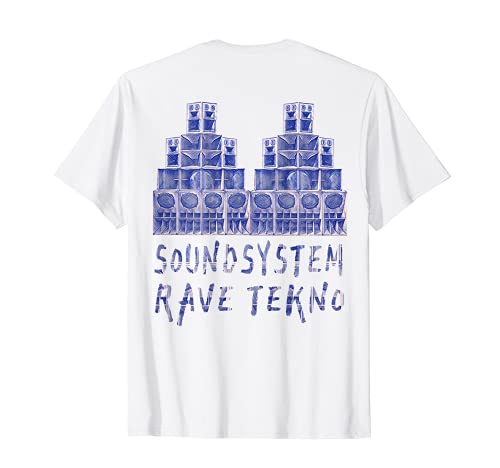 Soundsystem Vinilo DJ Tekno Techno Frenchcore Rave Camiseta