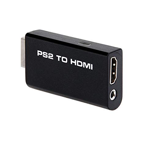SOUTHSKY Mini PS2 a HDMI Conversor de vídeo Adaptador con 3,5mm Salida de Audio para 480p 1080p TV HDMI Monitor