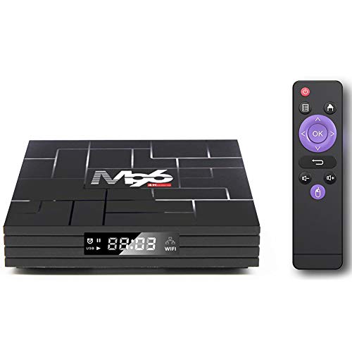 Space element Android 9.0 TV Box,[4GB+64GB] Smart TV Box,Dual-WiFi 2.4GHz / 5GHz Bluetooth4.0 Admite DLAN, Google TV Remote, LAN, 3D Moive, etc,4G+64G 5G Voice Version