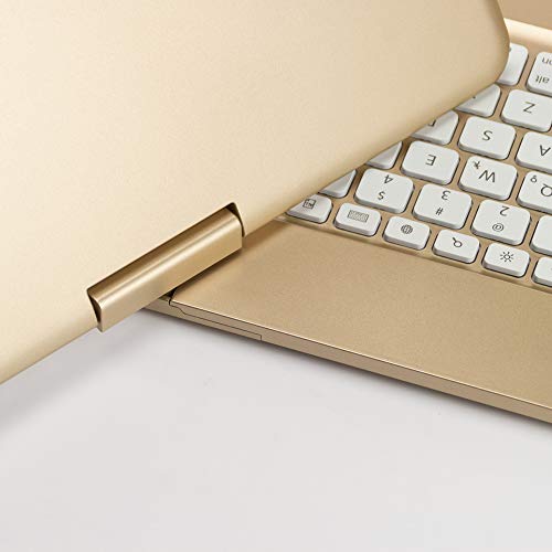 Space element Cubierta de la Caja del Teclado Bluetooth inalámbrico retroiluminado y Teclado Giratorio,Pulgadas 360 ° para iPad Pro 12.9 Pulgadas Teclado táctil en Pulgadas,Oro