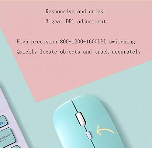 Space element Mini Teclado Ratón Inalámbrico Combo,Espera Durante 120 días Adecuado para teléfonos móviles, tabletas, computadoras portátiles, Todo en uno, televisores Inteligentes Apple etc,Amarillo