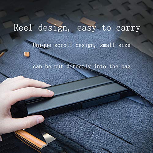 Space element Teclado Bluetooth Plegable,Teclado inalambrico, Teclado portátil Adecuado para Usar con Soporte para PC de Escritorio, iPad, iPod, iPhone y teléfonos Inteligentes, etc,Azul