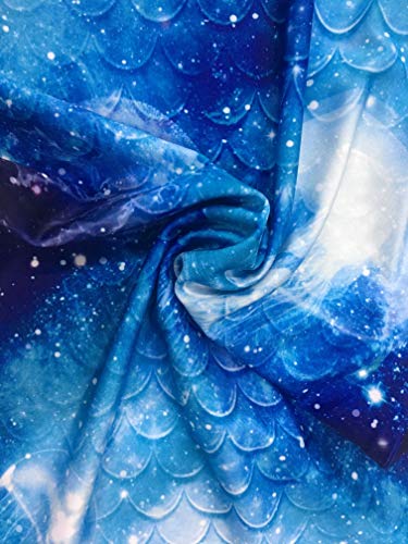 SPEEDEVE Cola de Sirena con Bikini para Niñas para Fiesta de Natación Cosplay