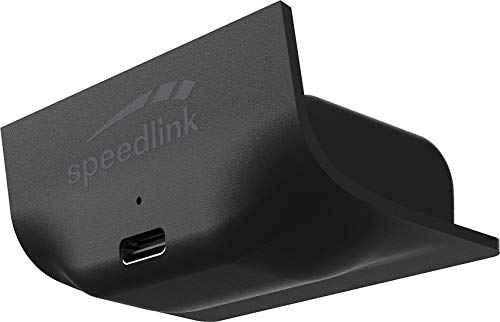 Speedlink PULSE X Play & Charge Kit - Banco de carga con accesorio para mando X/S de la serie Xbox, para 8 horas adicionales de juego, negro
