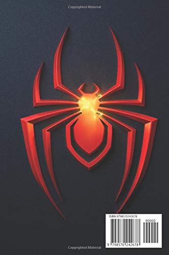 SPIDER MAN PS5 NOTEBOOK: Composition Book for Games Lovers. 6"x 9"/120 pages. White Paper.