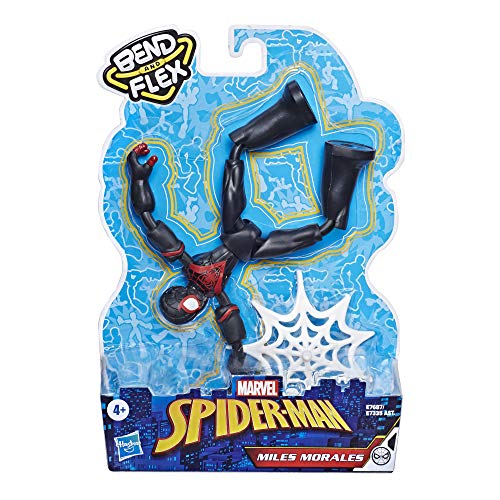 Spiderman- Spider-Man Bend and Flex Figura Miles 15 cm (Hasbro E76875X0)