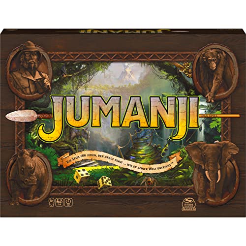Spin Master Games - Jumanji – El Juego Familiar Cargado de acción para 2 – 4 aventureros Valientes a Partir de 8 años.