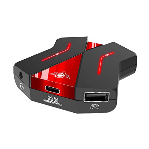 SPIRIT OF GAMER - Adaptador CROSSGAME 2 - Juega Al Teclado Y Al Ratón En Las Consolas De Videojuegos Gracias A Conversor : PS4 / PS3 / XBOX ONE - 1 X 3.5 Mm Jack Para Auriculares De Juegos