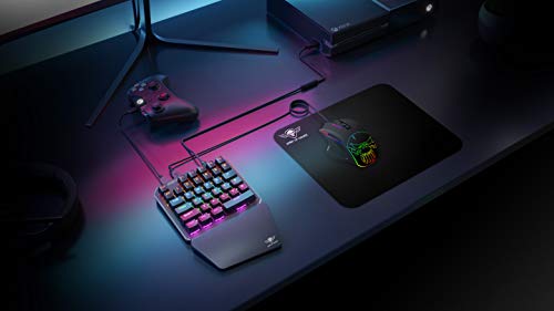 SPIRIT OF GAMER – Xpert G700 – Combo Rgb Teclado + Raton Para Consolas Ps4, Xbox One Y Pc - Teglado Mecanico Single Hand – Raton 7 Botones 3200 Dpi