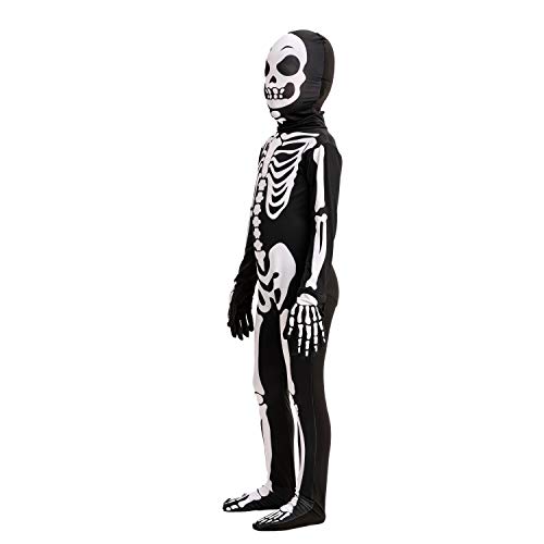 Spooktacular Creations Second Skin Child Skin Skeleton Costume for Halloween Trick-or-Treating (Large ( 10- 12 yrs))