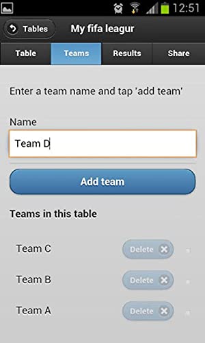 SportsTables League Manager