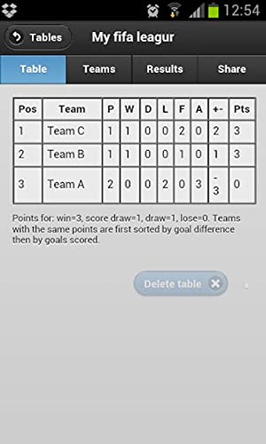 SportsTables League Manager