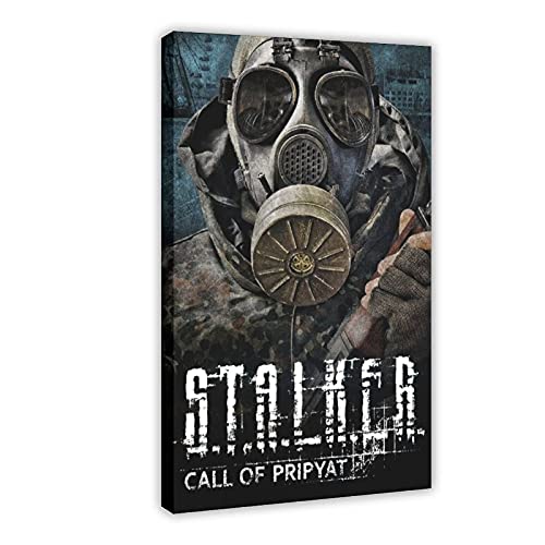 S.T.A.L.K.E.R. Call of Pripyat Juego Cover Posters 1 póster de lona para decoración de pared, cuadro para sala de estar, dormitorio, decoración de marco de 120 x 30 pulgadas (50 x 75 cm)