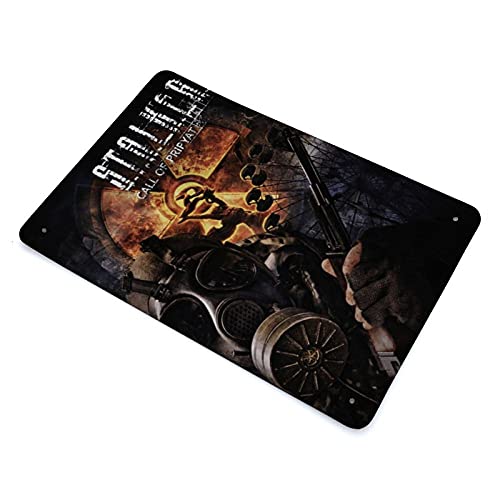 S.T.A.L.K.E.R. Call of Pripyat - Póster clásico de la bandera de metal de la marca Call of Pripyat para decoración de pared de 30 x 20 cm