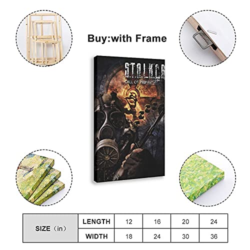 S.T.A.L.K.E.R. Call of Pripyat - Póster de la cubierta del juego de la llamada de Pripyat para la decoración de la pared de la pared de la impresión