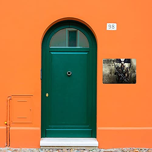 S.T.A.L.K.E.R Clear Sky Classic - Cubierta para juegos populares (1 letrero de metal, estilo vintage, bar, bar, decoración de pared, 30 x 40 cm)