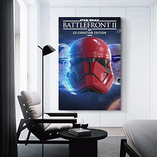 Star Wars Battlefront II Celebration Edition - Póster de lienzo y arte de pared (20 x 30 cm)