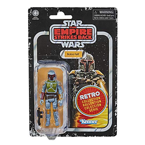 Star Wars Figura de acción de Boba Fett The Empire Strikes Back, colección Retro, Juguetes para niños a Partir de 4 años (Hasbro E96535X6)