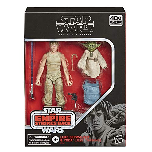 Star Wars The Black Series Luke Skywalker y Yoda (Entrenamiento Jedi) a Escala de 15 cm Star Wars: The Empire ataca Figuras del 40 Aniversario