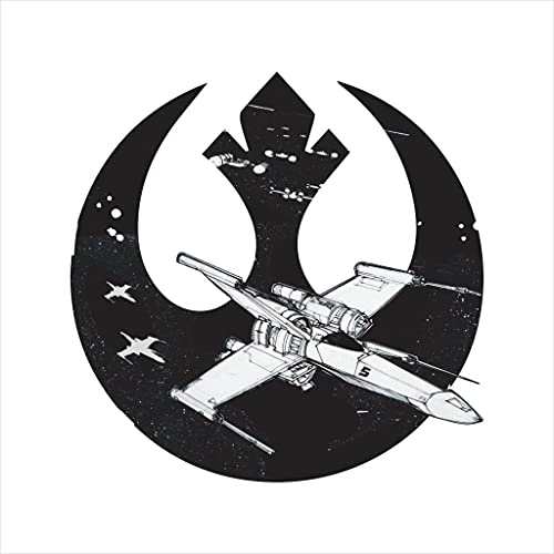 Star Wars X Wing Rebel Alliance Galactic Logo Men's Baseball Long Sleeved T-Shirt
