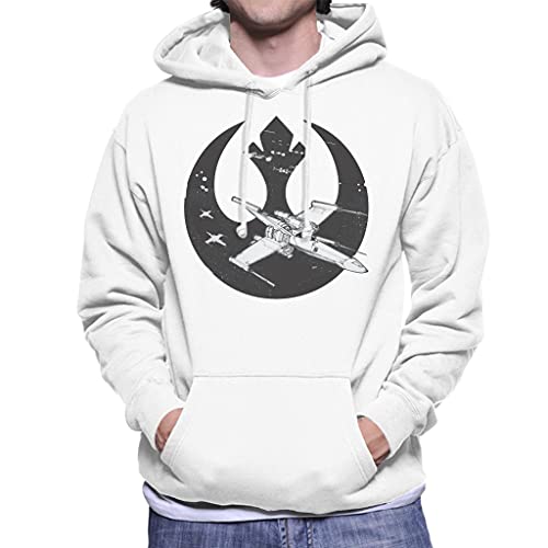 Star Wars X Wing Rebel Alliance Galactic Logo Men's Hooded Sweatshirt