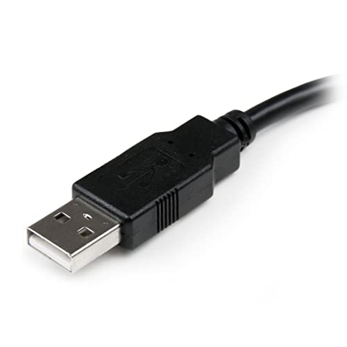 StarTech.com, Cable de Extensión Adaptador USB 2.0 A a A M/H de 6 pulgadas, Negro, 15 cm