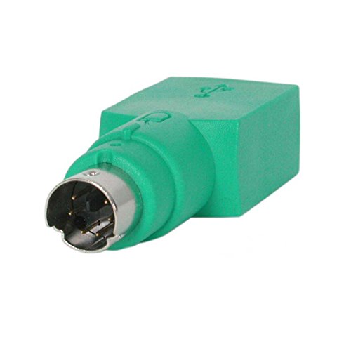 StarTech.com GC46FM - Adaptador conversor para ratón USB a PS/2 (Hembra a Macho) Color Verde