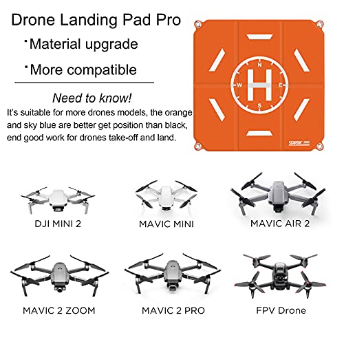 STARTRC Drone Landing Pad,50cm(19”) Plegable rápido portátil Universal Alfombrilla de Aterrizaje para dji Air 2S /Mavic Mini 2 / Mavic Air 2 / Mavic 2 Pro/Zoom/FIMI X8SE/dji FPV Drone