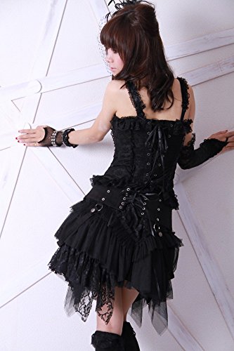 Steampunk gothique/jupe-noir-taille xS/s/m/l