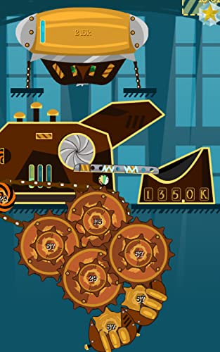 Steampunk Idle Spinner: incremental idle tycoon game with cogs, machines and mad science
