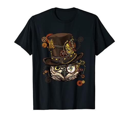 Steampunk Owl Shirt Steampunk Owl Lovers Camiseta