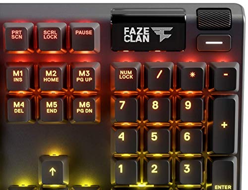 SteelSeries Apex 7 - Teclado mecánico para gaming – Smart Display OLED – Retroiluminación LED RGB - Interruptores marrónes - Teclado inglesa (QWERTY)