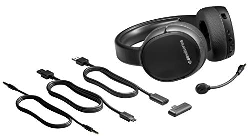 SteelSeries Arctis 1 Wireless para PlayStation - Auriculares inalámbricos para juegos, USB-C Inalámbrico PS5 / PS4 / Nintendo Switch & Lite / Android, Negro (PlayStation)