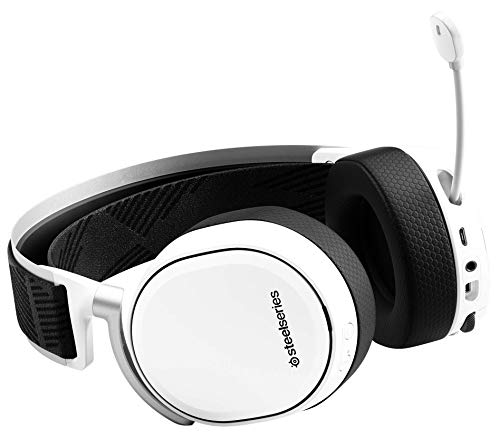 SteelSeries Arctis Pro Wireless - Auriculares de Juego inalámbricos (2,4 G y Bluetooth) Para PC, PS5 y PS4 - Blanco