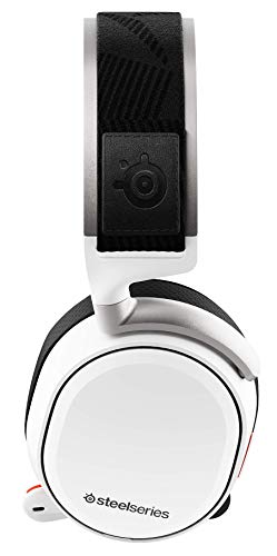 SteelSeries Arctis Pro Wireless - Auriculares de Juego inalámbricos (2,4 G y Bluetooth) Para PC, PS5 y PS4 - Blanco