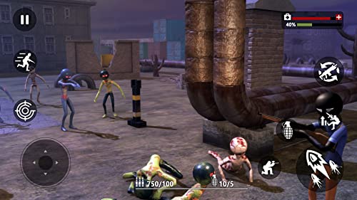 Stickman Zombie Hunter : FPS Shooter