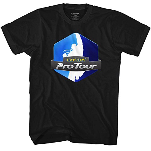 Street Fighter Video Arcade Game Capcom ProTour - Camiseta para adulto - Negro - 5X-Large