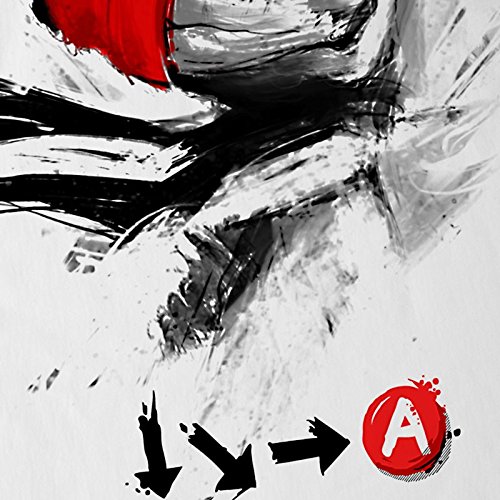 style3 Childhood Hero Fighter Camiseta para Hombre T-Shirt Final Street Beat em up Arcade, Talla:S, Color:Blanco