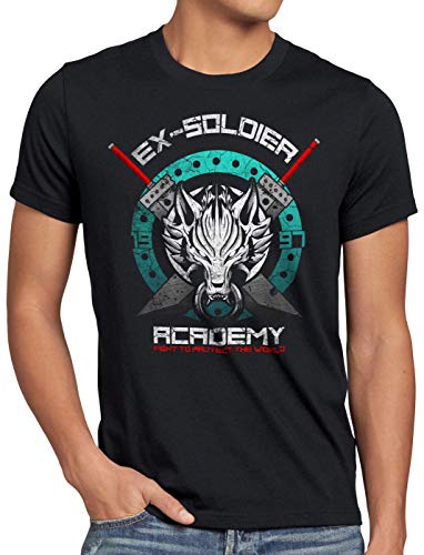 style3 Ex-Soldier Camiseta para Hombre T-Shirt Final 7 Choco-bo Sephiroth, Talla:M