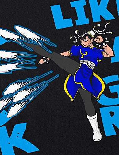 style3 Kick Like a Girl Camiseta para Hombre T-Shirt Final SNES ps3 ps4 ps5 Street Beat em up Arcade, Talla:S