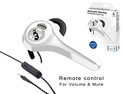 Subsonic - Auricular Gaming y Kit peatón Licencia Oficial Real Madrid Compatible Playstation 4 - PS4 Pro - PS4 Slim - Xbox One - PS3 - Smartphone - Tableta - iPhone 4 - iPhone 5 iPhone 6