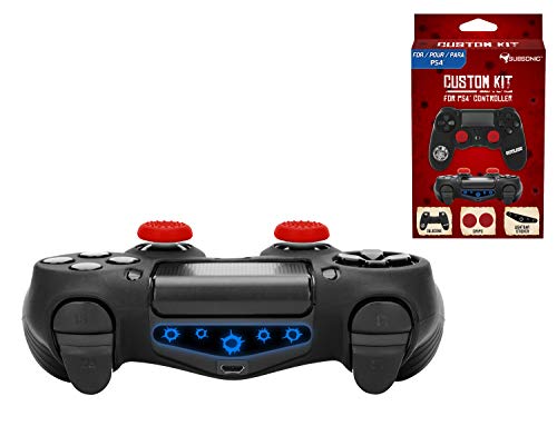 Subsonic – Funda protectora silicona y thumb grip caps para mando PS4 Xestern 2018