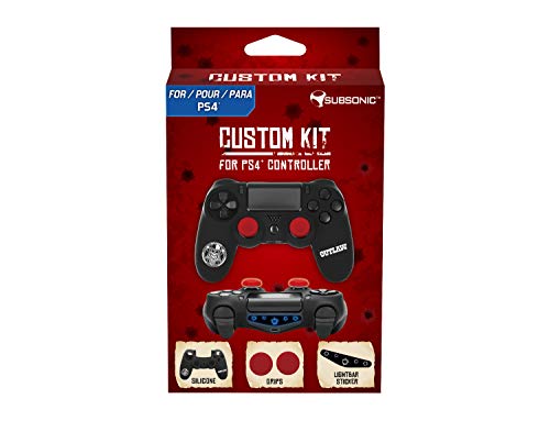 Subsonic – Funda protectora silicona y thumb grip caps para mando PS4 Xestern 2018