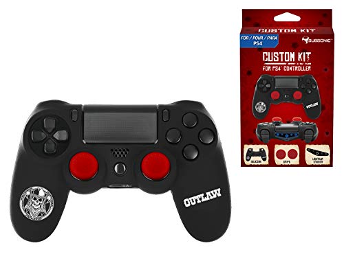 Subsonic – Funda protectora silicona y thumb grip caps para mando PS4 Xestern 2018