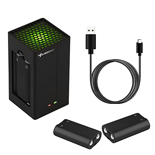 Subsonic - Kit De Carga Dual Power Pack, 2 Baterías, Cargador Y Cable para El Mando De La Serie Xbox X/Sr, Xbox Series X