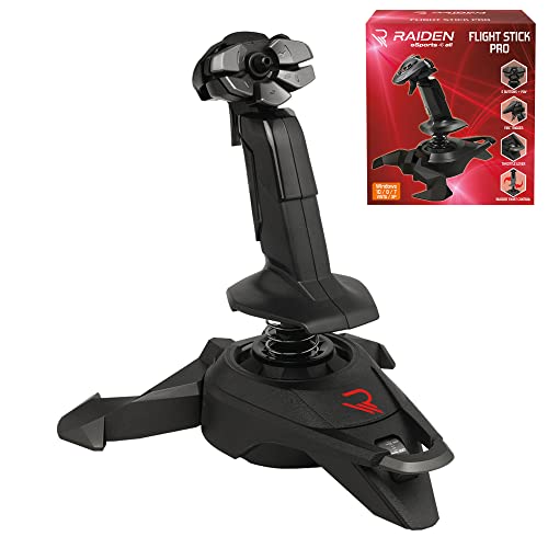 Subsonic - Raiden - Joystick con acelerador para simulador de vuelo - Flignt Stick Pro - Compatible con PC (Windows 8.1)