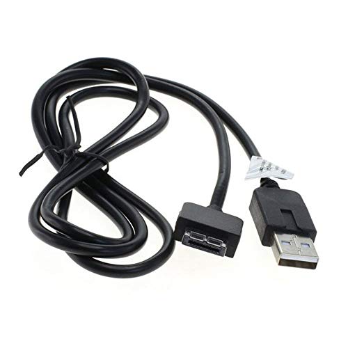 subtel® PCH-ZUC1 Cable de Datos USB 1m Compatible con Sony PS Vita (PCH-1000 / PCH-1004) / PS Vita (PCH-1100 / PCH-1104) Cable Carga System Connector a USB A 2.0  PVC Negro