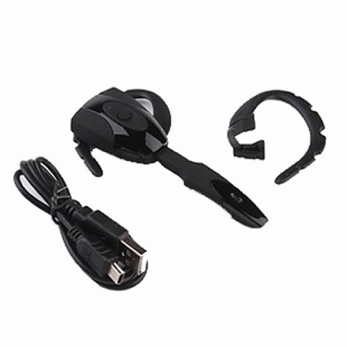 sudroid micrófono inalámbrico recargable Bluetooth para auriculares para Sony PS3 Juegos Playstation (Negro)